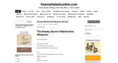 Desktop Screenshot of freemartialartsonline.com