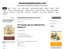Tablet Screenshot of freemartialartsonline.com